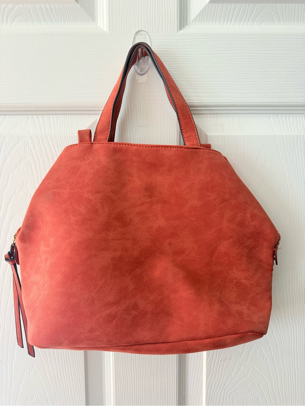 NWOT Free People Sienna Rust Faux Suede Satchel Handbag